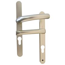 Poignées de porte à cylindre alu champagne col court - B BEAUTY