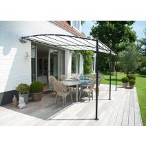 Tonnelle murale Wallis 4 x 3 m blanc