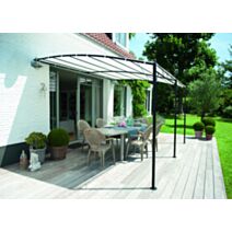 Tonnelle murale Wallis 4 x 3 m blanc