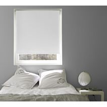 Store enrouleur occultant uni blanc 120x190cm - INVENTIV