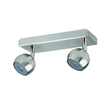 Plafonnier 2 Spots Coxa Nickel LED 5W - INVENTIV