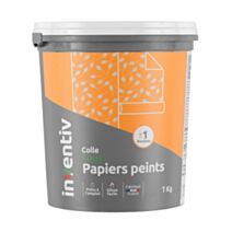 Colle pour Tous types Papiers Peints 1kg - INVENTIV