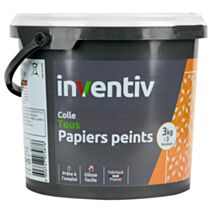Colle pour Tous types Papiers Peints 3kg - INVENTIV