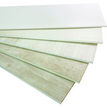 Revêtement mural intérieur PVC Bois gris raboté 2,6 x 0,375 m - INVENTIV