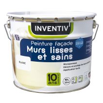 Peinture façade Murs lisses et sains Ton Pierre 10 L - INVENTIV
