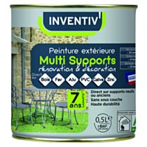 Peinture extérieure multi supports blanc satin 0,5L - INVENTIV