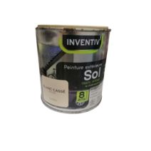 Peinture sol 8 ans blanc cassé satin 0,5 L - INVENTIV