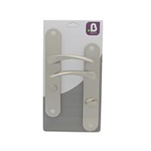 Poignées de porte condamnation Azury nickel mat entraxe 195mm - B BEAUTY