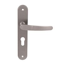 Poignées de porte à cylindre Lude en aluminium nickel mat - B BEAUTY