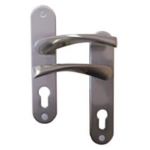 Poignées de porte à cylindre Léon nickelé mat entraxe 165mm - B BEAUTY