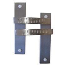 Poignées de porte Lana nickelé mat bec de cane entraxe 165mm - B BEAUTY