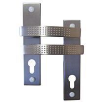 Poignées de porte à cylindre Lana nickelé mat trou entraxe 165mm - B BEAUTY