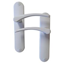 Poignées de porte Ella blanc bec de cane entraxe 165mm - B BEAUTY