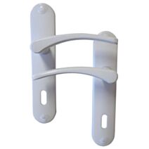 Poignées de porte Ella blanc trou de serrure entraxe 165mm - B BEAUTY