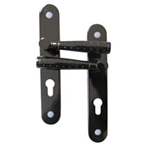 Poignées de porte à cylindre Nina noir entraxe 195mm - B BEAUTY