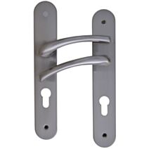 Poignées de porte à cylindre Tedy aluminium entraxe 195mm - MR BRICOLAGE