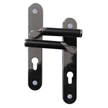 Poignées de porte à cylindre Carine noir entraxe 195mm - B BEAUTY