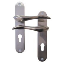 Poignées de porte à cylindre Omer aluminium entraxe 195mm - B BEAUTY