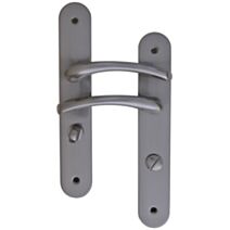 Poignées de porte à verrou Tedy aluminium entraxe 165mm - B BEAUTY