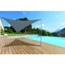 Voile ombrage triangulaire Primo 3,6m Ardoise - INVENTIV