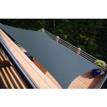 Voile ombrage rectangulaire Primo 3x2m Ardoise - INVENTIV