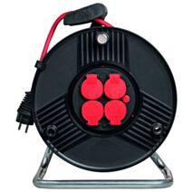 Enrouleur câble électrique Chantier 4 prises 25m - INVENTIV