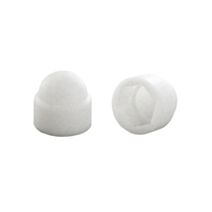 4 cache boulon tête hexagonale blanc plastique ∅10 - INVENTIV