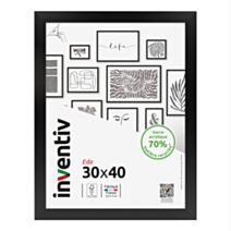 Cadre Eda noir 30 x 40 cm - INVENTIV