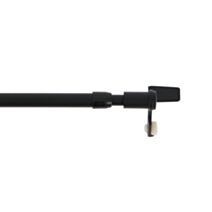 Barre à rideaux extensible Rivet Noir Mat Ø9mm 25-40cm - INVENTIV 