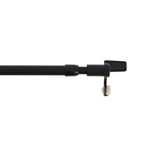 Barre à rideaux extensible Rivet Noir Mat Ø9mm 65-110cm - INVENTIV 