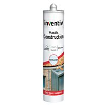 Mastic Construction silicone transparent 300 mL - INVENTIV