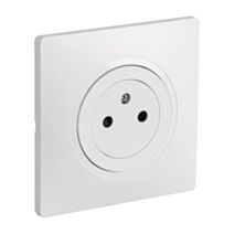 Prise Eclipse 2P+T blanc - INVENTIV
