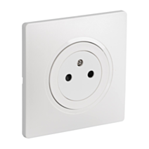 Prise Eclipse 2P+T blanc - INVENTIV