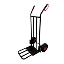 Diable Roues Invrevables 300kg + 1 bavette fixe + 1 bavette rabattable - INVENTIV