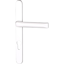 Poignée de porte-fenêtre Coline entraxe 195 blanc alu - INVENTIV