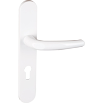 Poignée de porte extérieure Coline entraxe 195 blanc alu - INVENTIV