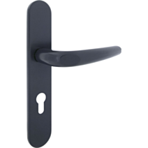 Poignée de porte extérieure large Malo entraxe 195 gris alu - INVENTIV