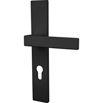 Poignée de porte extérieure Paul entraxe 195 noir alu - INVENTIV