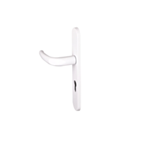 Poignée de porte extérieure large Coline entraxe 195 blanc  - INVENTIV
