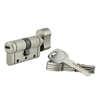 Cylindre de serrure profilé 40x40mm + 5 clés - INVENTIV