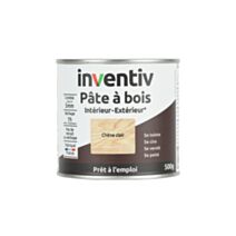 Pâte à bois chêne clair 500gr - INVENTIV