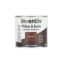 Pâte à bois chêne foncé 500gr - INVENTIV