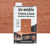 Teinte à bois Meubles & Boiseries brun 0,5L - INVENTIV