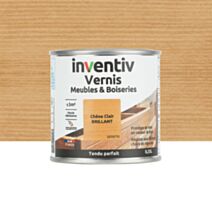 Vernis Meubles & Boiseries chêne clair brillant 0,25L - INVENTIV