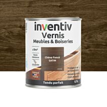 Vernis Meubles & Boiseries chêne foncé satin 0,75L - INVENTIV