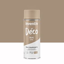 Peinture aérosol Multisupports ultra-couvrant taupe satin 400ml - INVENTIV