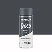 Peinture aérosol Multisupports ultra-couvrant ardoise satin 400ml - INVENTIV
