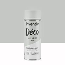 Peinture aérosol Multisupports ultra-couvrant gris galet satin 400ml - INVENTIV