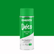 Peinture aérosol Multisupports ultra-couvrant vert pur satin 400ml - INVENTIV