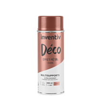 Peinture aérosol Multisupports effet métal cuivre 400ml - INVENTIV